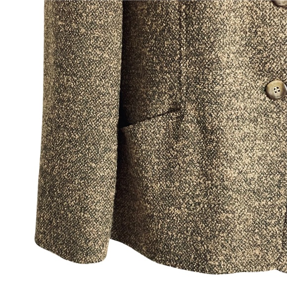 PENDLETON vintage wool tweed boucle jacket brown | size 12 - Picture 5 of 8